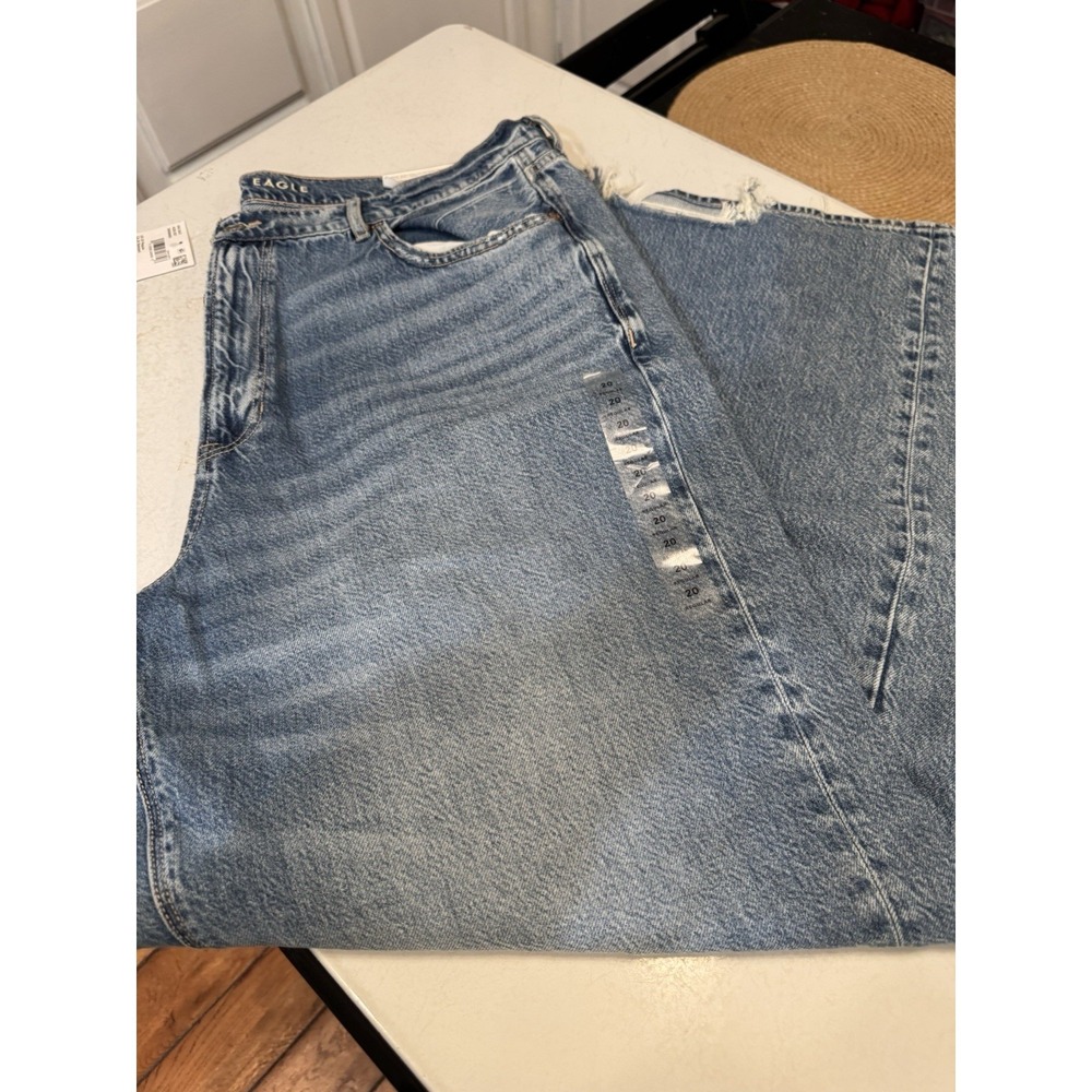 American Eagle Outfitters Light Blue Wide Leg Flare Jeans